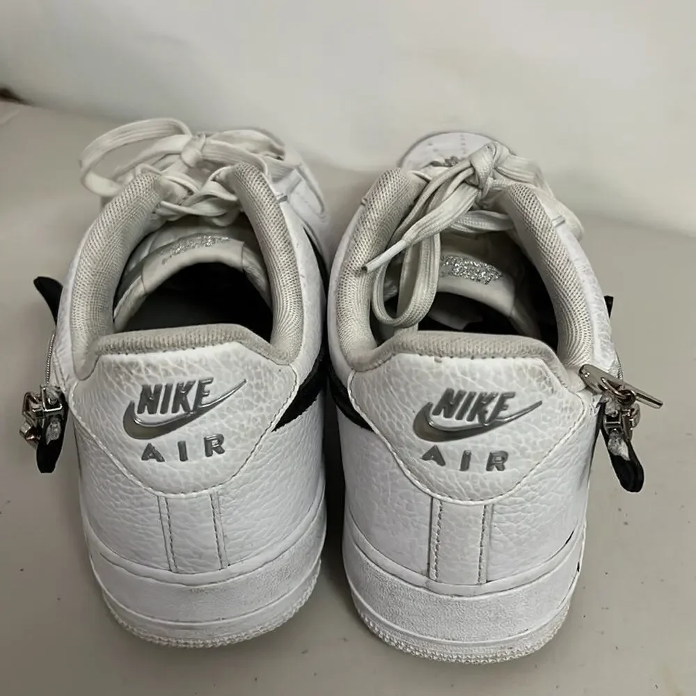 NIKE AIR FORCE‎ 1 ZIP SWOOSH REMOVABLE SNEAKERS SIZE 9 1/2